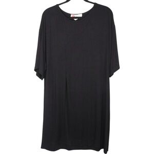 Free people beach Front Slit Oversized Tunic Black XL